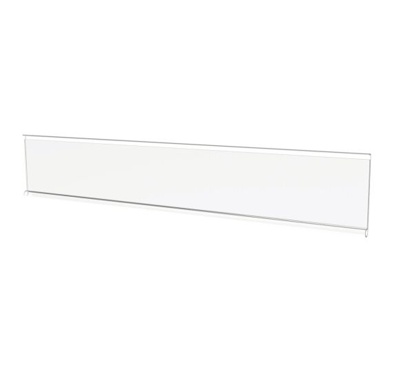 Lot de 5 portes étiquette de tablette à coller DIONE/ELLIPSE 1m recoupable