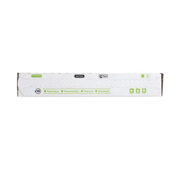 Lot de 60 Bobines pour tickets de carte bancaire 57x40x12x18 - 1 pli