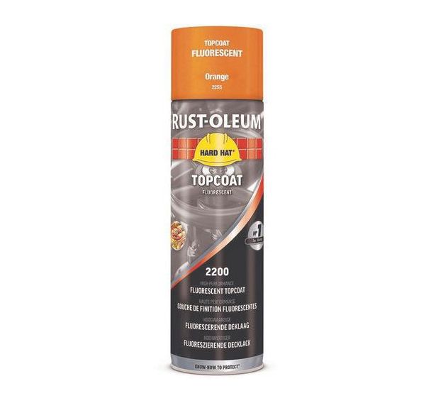 Lot de 6 Aérosol de finition fluorescente 500mL Orange Fluorescent