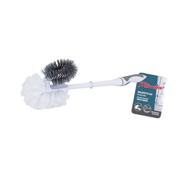 Lot de 6 Balayette WC double tête - Ménatex