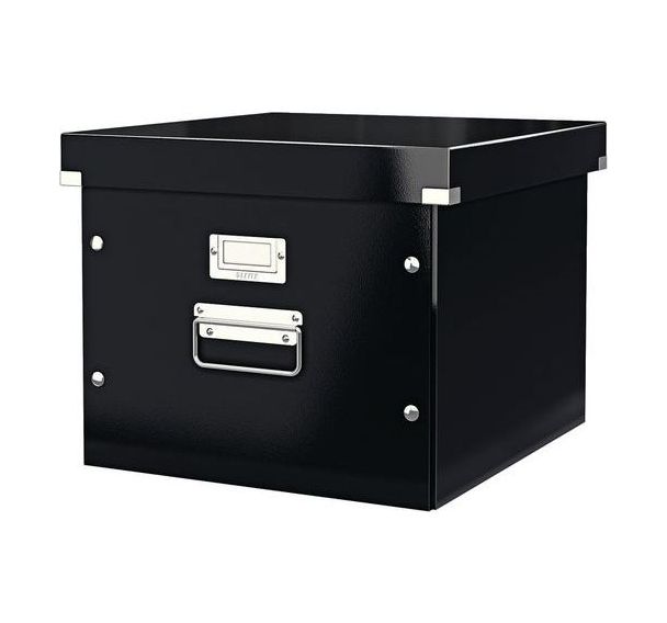 Lot de 6 Boîte de rangement Leitz Click & Store, format haut Noir