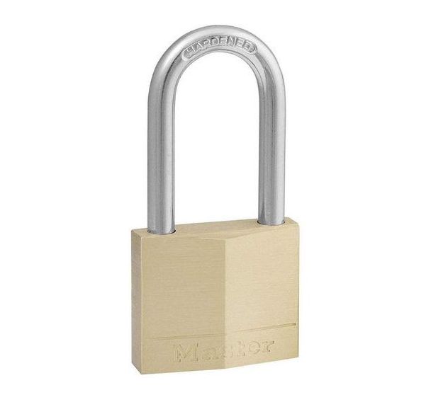 Lot de 6 Cadenas à clé en laiton avec grande anse acier