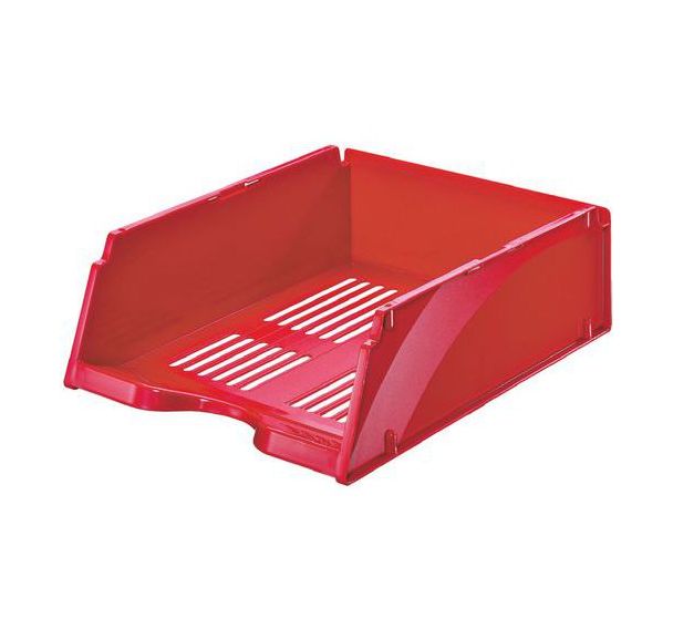 Lot de 6 Corbeille à courrier maxi format - Jumbo - rouge - Esselte