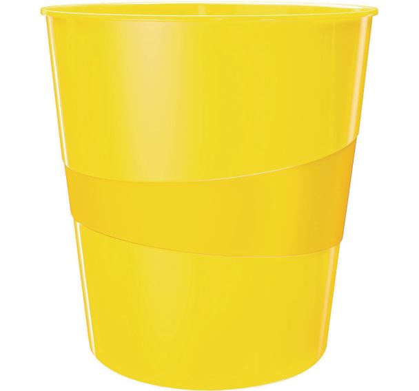Lot de 6 Corbeille à papier Wow- jaune - Leitz