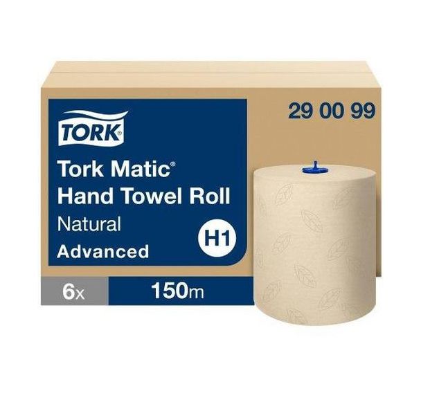 Lot de 6 Essuie-Mains Rouleau Doux Naturel - Tork