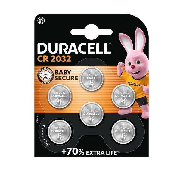 Lot de 6 Piles SPE 2032 - Duracell