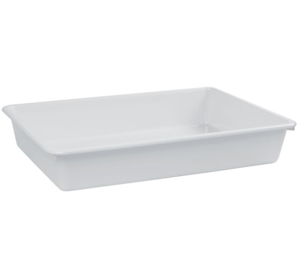 Lot de 6 Plat HIPS 49 cm HIPS Blanc cassé