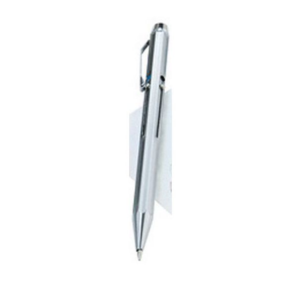 Lot de 6 Stylo à bille 4 couleurs rétractable, chromé