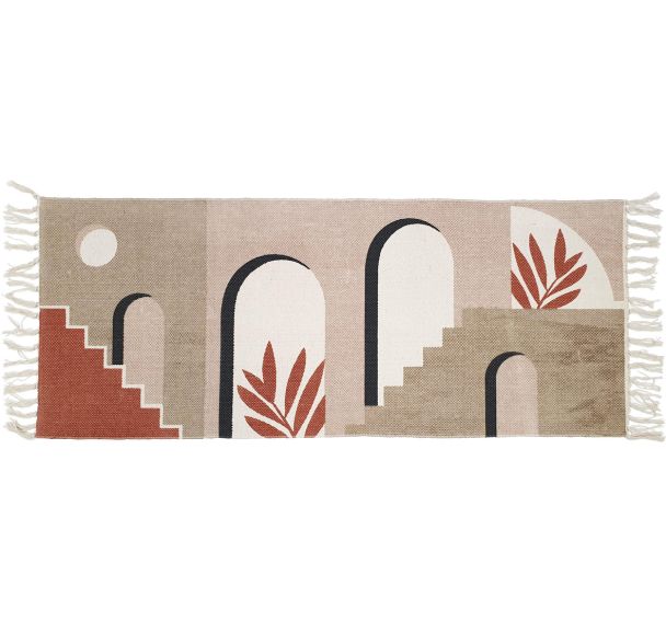 Lot de 6 Tapis sortie de bain Hacienda - Coton - 50x120 cm