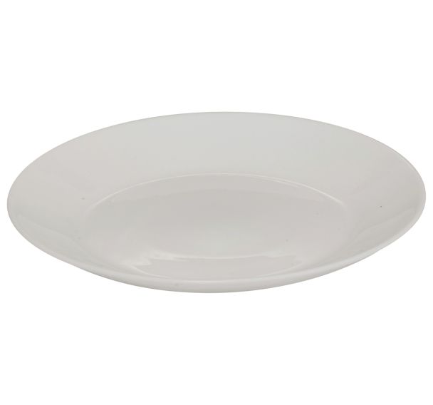 Lot de 6 assiettes à dessert Louise Ø18 cm en verre blanc