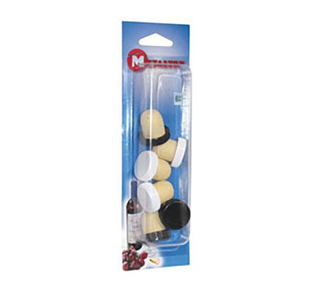 Lot de 6 bouchons liège tête plate