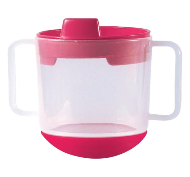 Lot 6 tasses à bec 20 cl polypropylène inversable - Plastorex