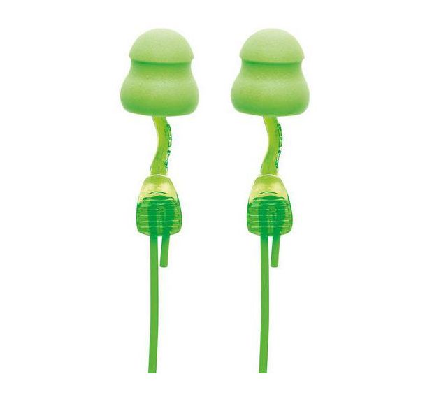 Lot de 80 paires bouchons d'oreilles TWISTERS - Vert