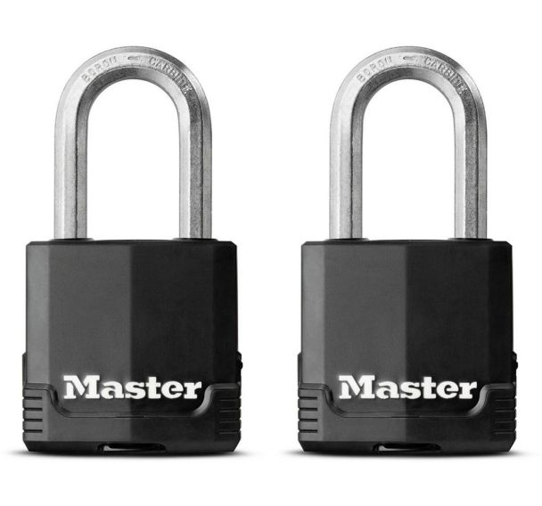 Lot de 8 Cadenas à clé en acier laminé Excell M115EURTLF