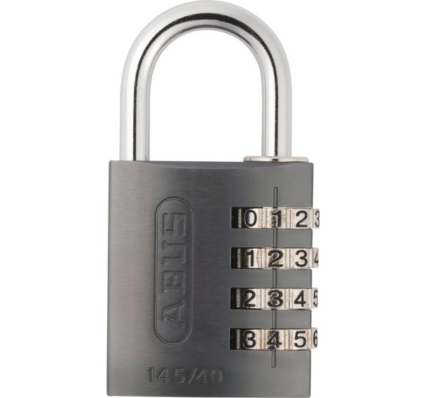 Lot de 8 Cadenas de sécurité à combinaison 145/40 titanium