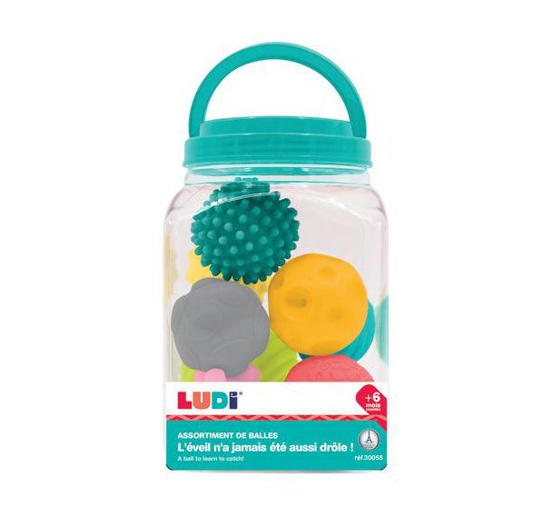 Lot de 8 balles sensorielles