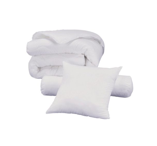 Lot traversins enveloppe microfibre