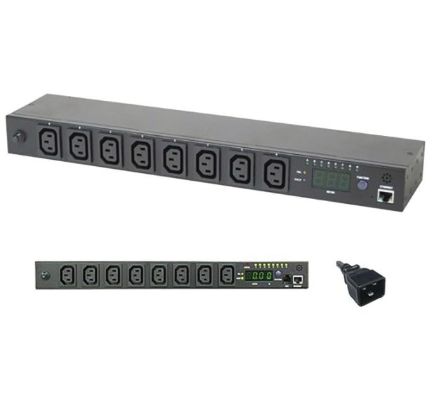 MULTIPRISE 19'' IP PDU MESURE & CONTROLE - 8 PRISES C13