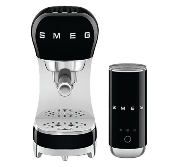 Machine Expresso Noire - Années 50 - ECF12BLEU - 1350W - Smeg