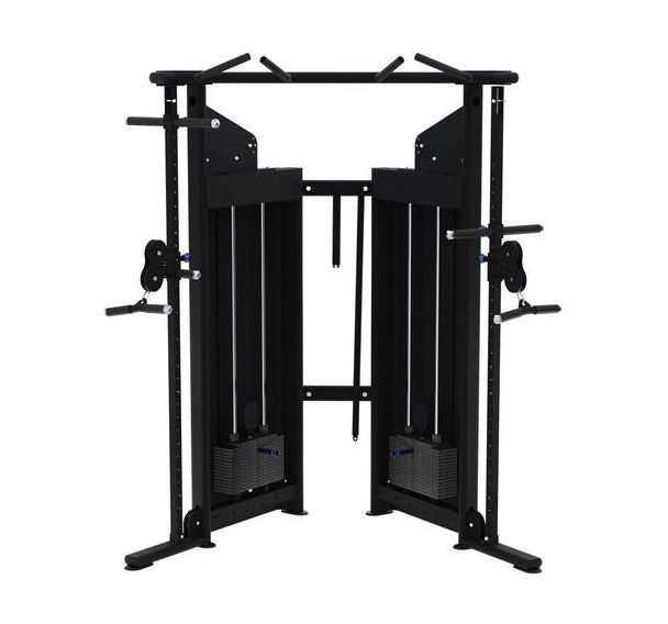 Machine muscu Double poulie réglable 2x60kg Evolution Laroq