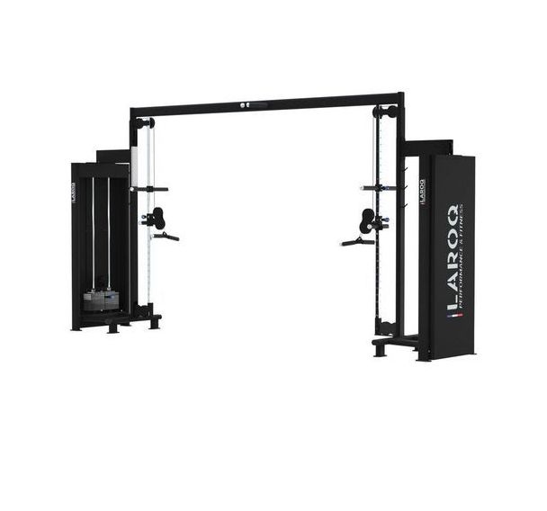 Machine muscu Poulie vis-à-vis réglable Evolution Laroq