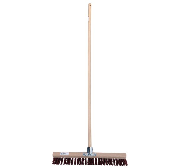 Manche en bois 1m50 et balai poils synthétiques 60cm-Manutan