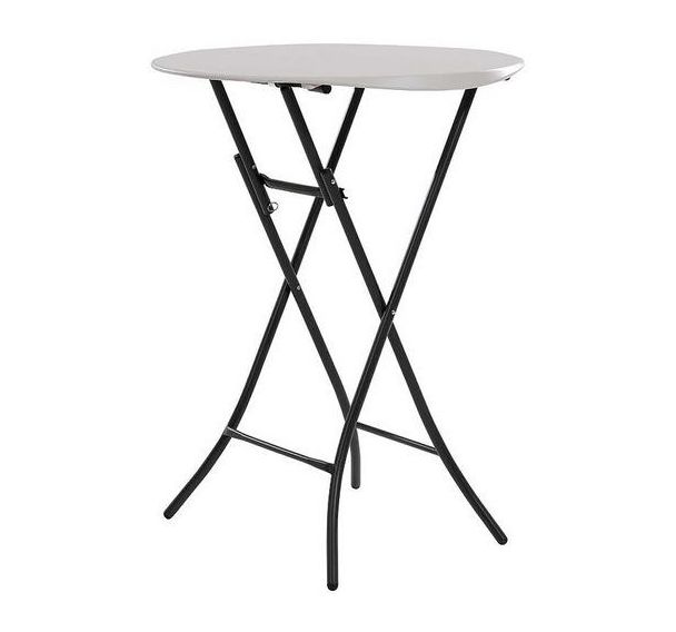 Mange debout pliante Lifetime Plateau blanc/Pièt.gris
