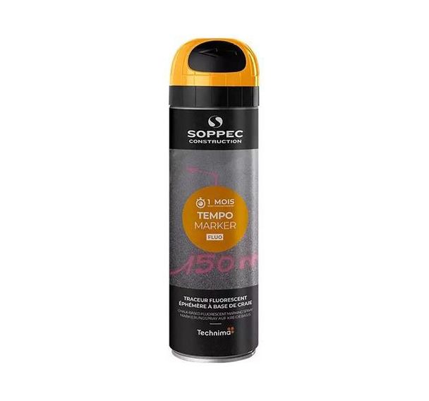 Marquage éphémère tempo marker orange