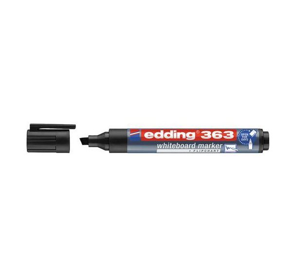 Marqueur effaçable e-363 pour tableau blanc noir - Edding