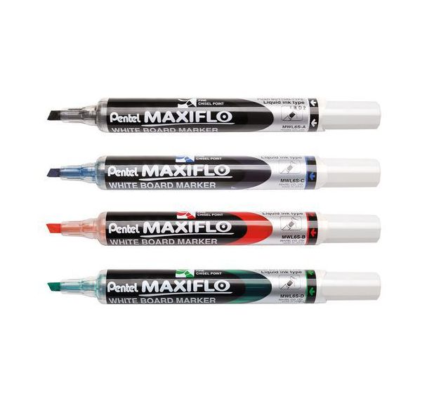 Marqueur maxiflo pointe biseautée - Pentel