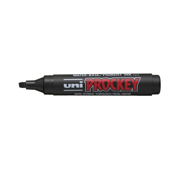 Marqueur permanent prockey pointe biseautée - Uni-ball