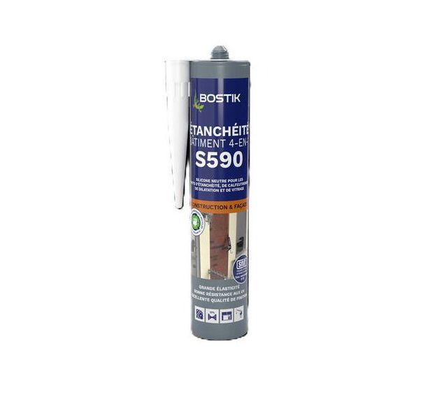 Mastic silicone neutre d'étanchéité bâtiment S590 - 300mL