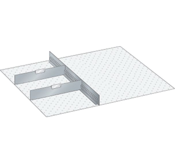 Matériel de subdivision pour tiroirs 612x612x250mm