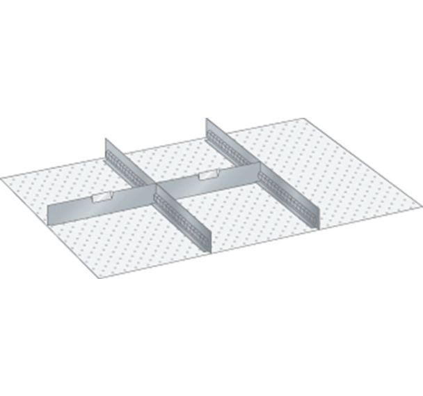 Matériel de subdivision pour tiroirs 918x612x75mm