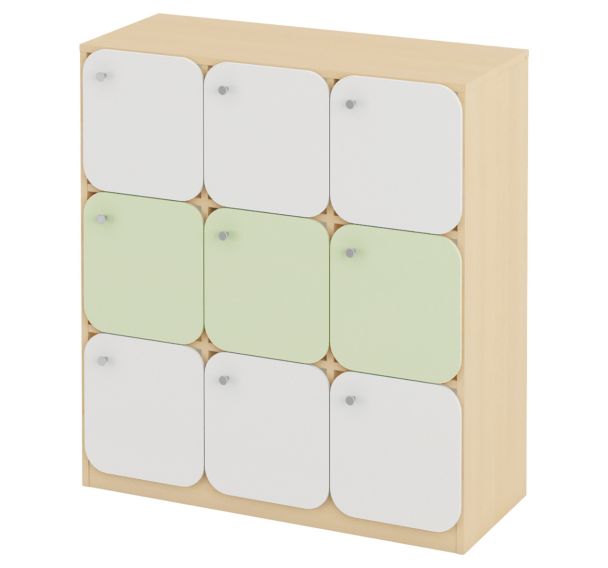Meuble 9 cases avec portes 100 x 40 x 108 cm