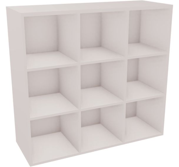 Meuble 9 multicases L120xH112,3xP 43,2cm blanc