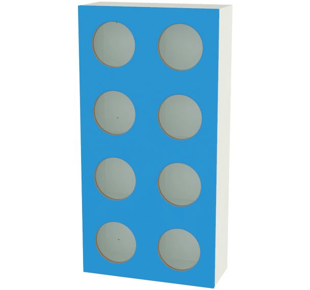 Meuble à doudou mural : 8 Cases blanc-Bessière - Bessiere