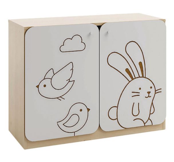 Meuble bas 2 portes