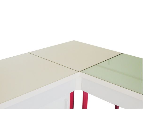 Meuble d'angle modulaire pour laboratoire - Stratifié - Sans dosseret - KITlab