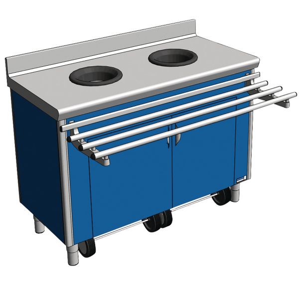 Meuble pré-tri p/adulte, vide-déchet porte-sac - Tournus Equipement