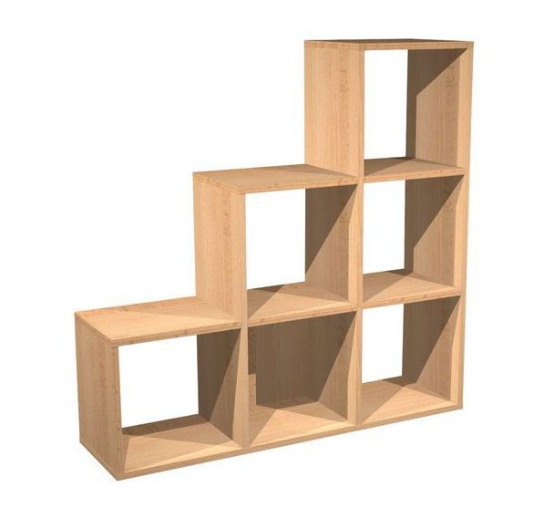 Meuble de rangement 6 cases escalier Maxicube - Artarredi