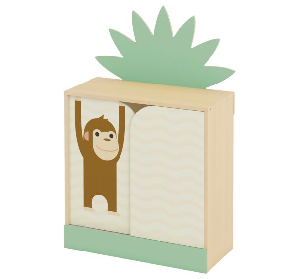 Meuble droit portes coulissantes - singe 82 x 38 x 84 cm