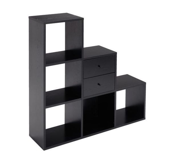Meuble escalier 6 cases Maxicube - Noir - Aulne - Blanc - Artarredi