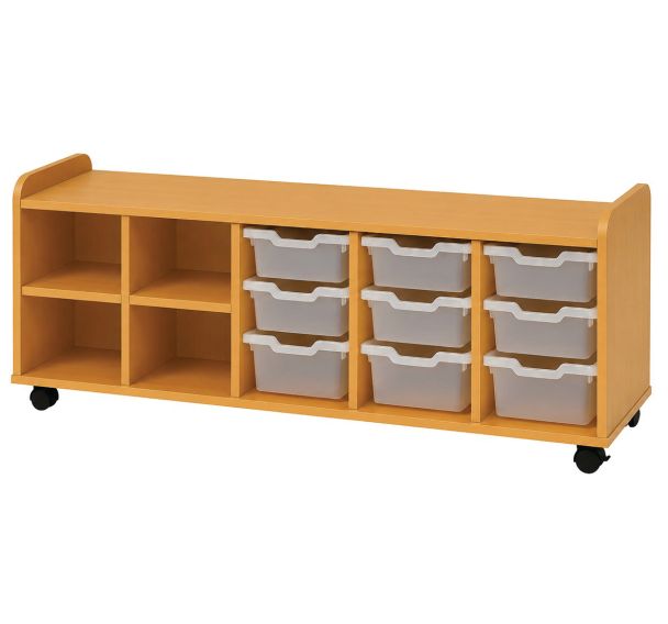 Meuble hauteur 74 cm 4 colonnes bacs - Manutan Expert