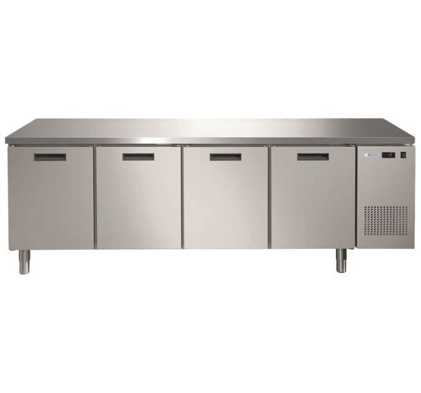 Meuble refrigéré 4 portes 600x400 positif avec dosseret