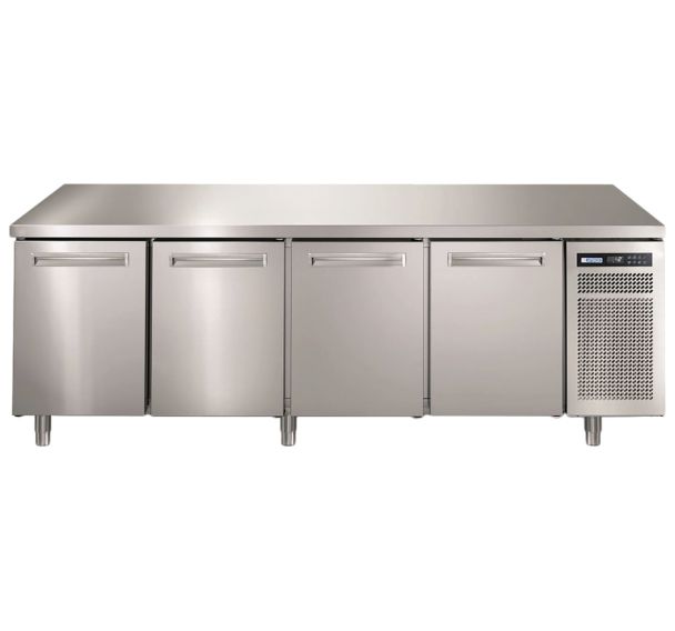 Meuble réfrigéré 600x400 positif, 4 portes, groupe logé SPRING+- SPR+804TNS/1