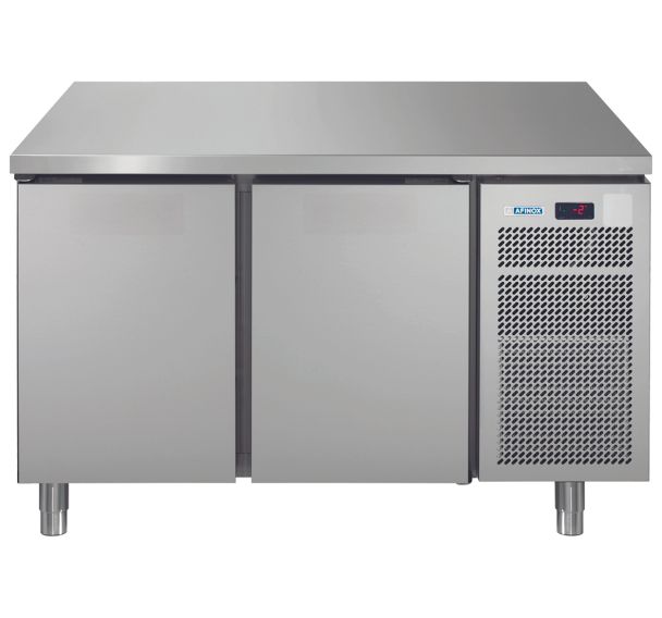 Meuble réfrigéré GN1/1 négatif 2 portes dessus inox central groupe logé LINEAR