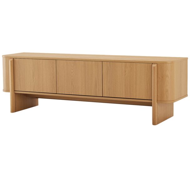 Meuble télé Sidney Collection 160 cm naturel-Somcasa