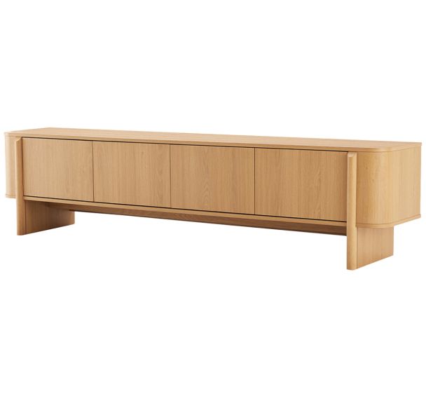 Meuble télé Sidney Collection 200 cm naturel-Somcasa