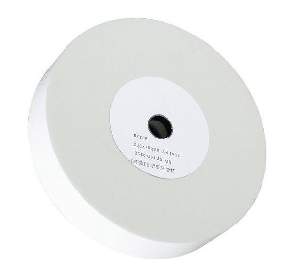 Meule AA150J corindon blanc Ø200x40x20